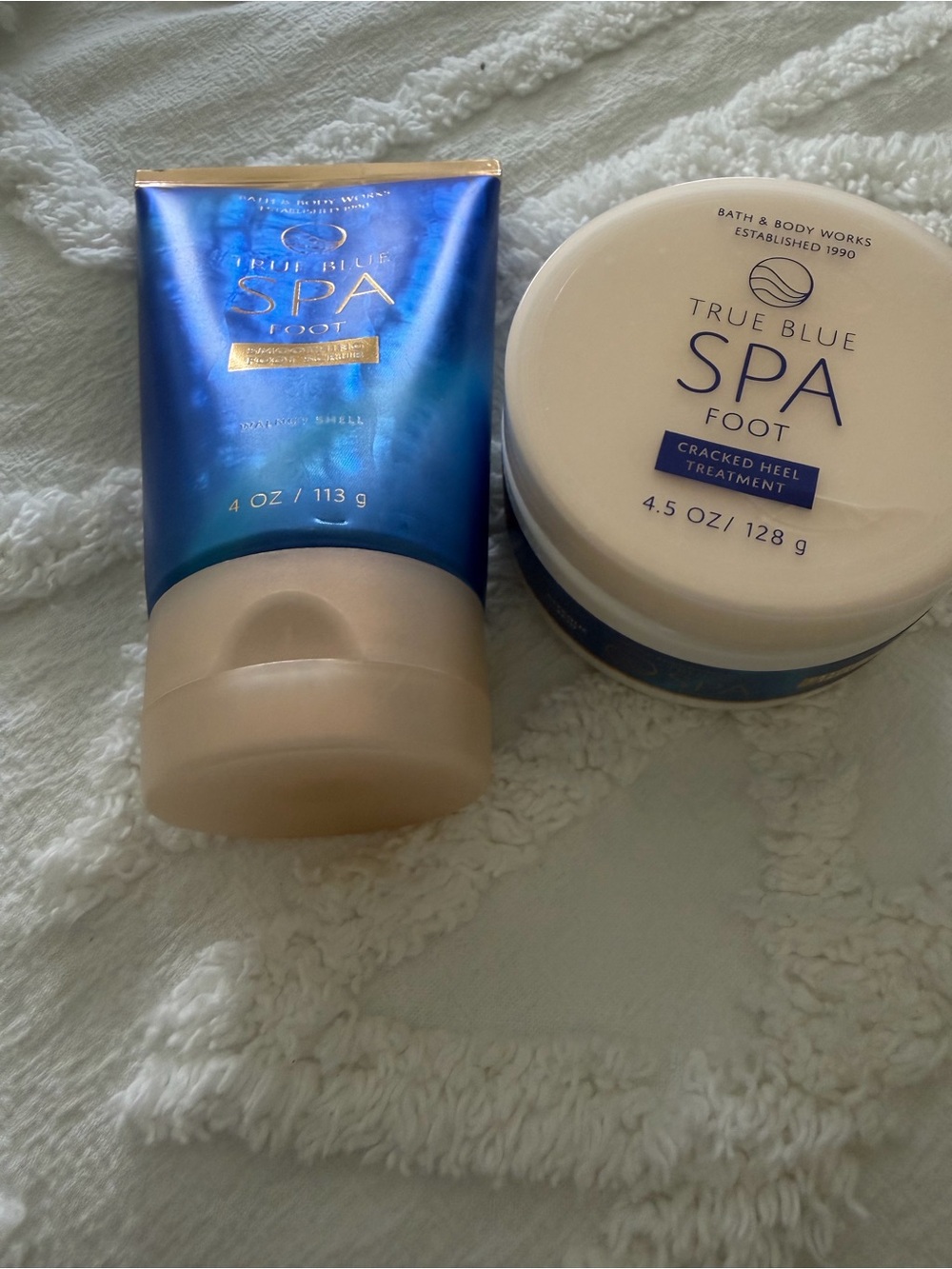 Bath & Body Works True Blue Spa Foot Treatment - Blue/Cream